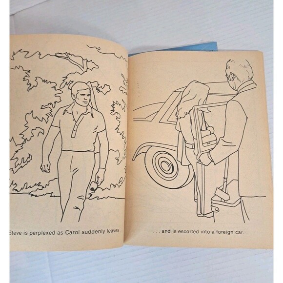 1970s Vtg Lot (3) Six Million Dollar Man Activity Coloring Dot-to-Dot Books 70s - Picture 4 of 5